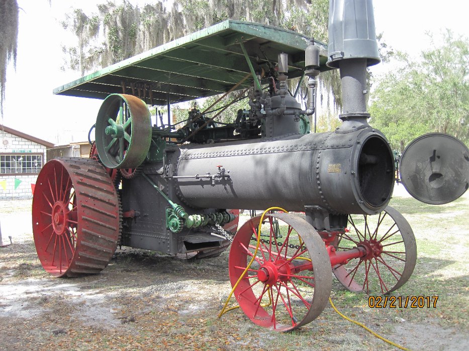 066-Steam engine to run saw prior to adding belts.jpg